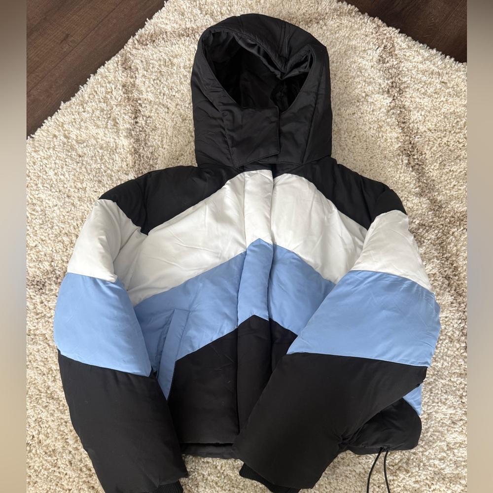 Topshop Black Puffer Jacket from Nordstrom